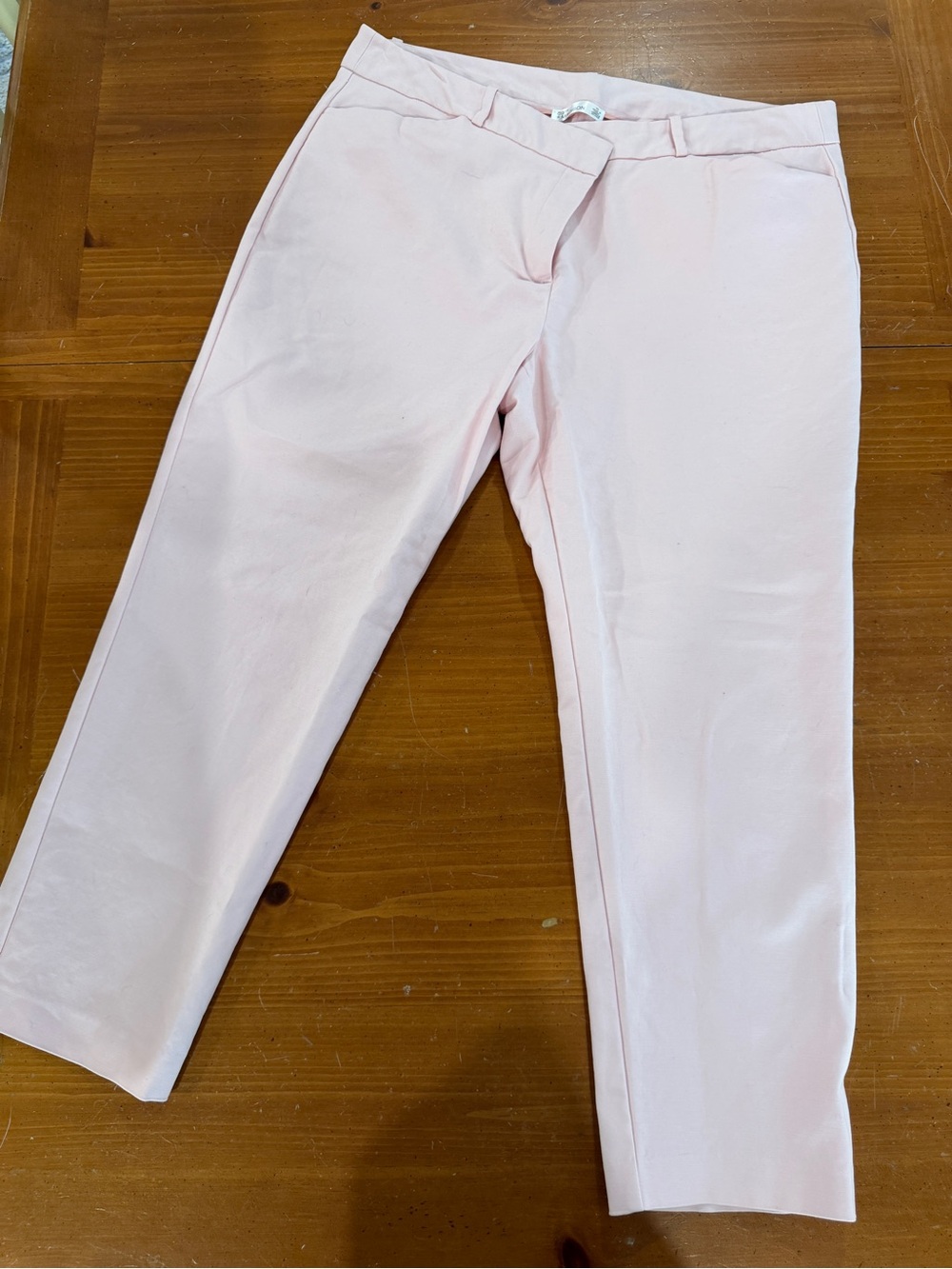 89th & Madison Light Pink Cropped Ponte Pants